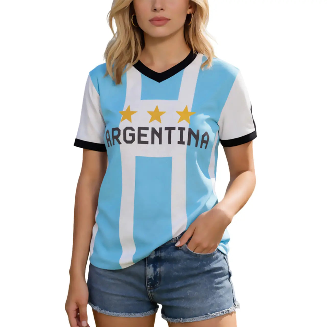 Soccer jersey, Unisex Sports Graphic Tee, Casual T Shirt for Soccer Fans