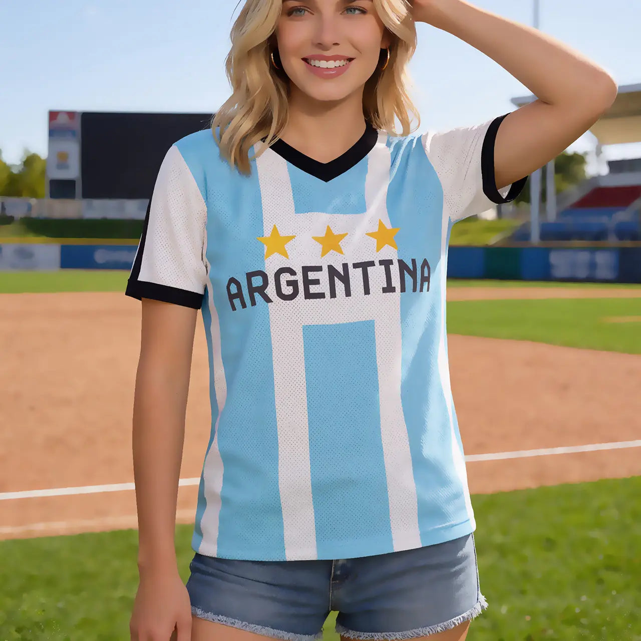 Soccer jersey, Unisex Sports Graphic Tee, Casual T Shirt for Soccer Fans