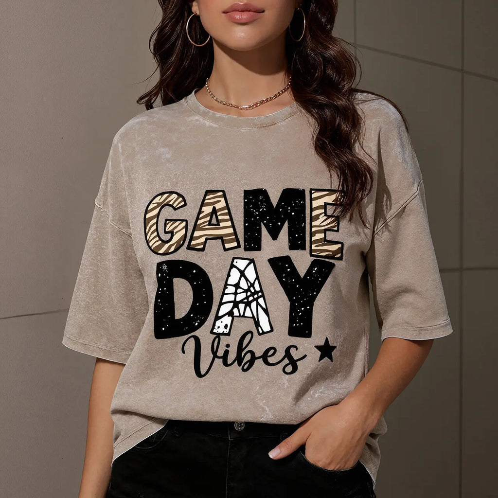 Soccer Mom Essentials Crewneck T-Shirt for Women Pure Cotton Soft Breathable Graphic Tee Perfect for Casual Outings and Special Occasions