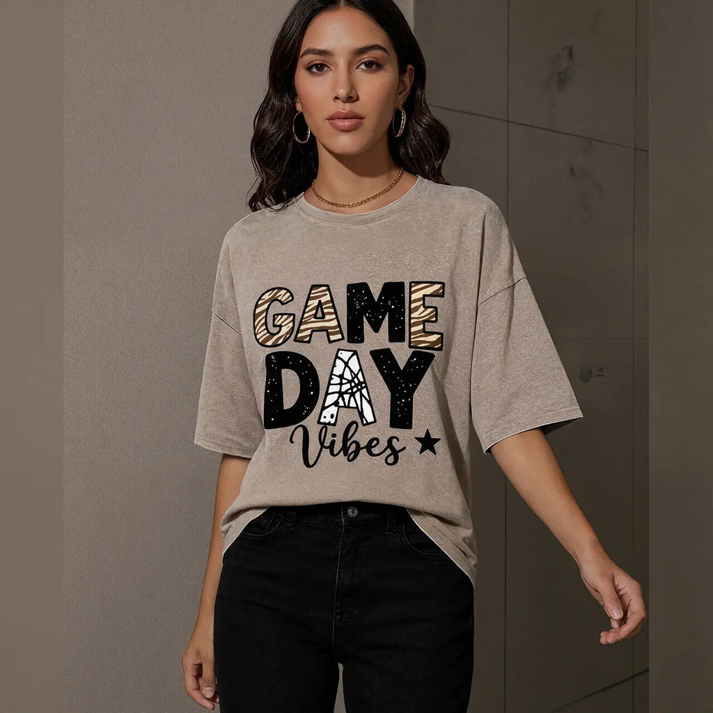 Soccer Mom Essentials Crewneck T-Shirt for Women Pure Cotton Soft Breathable Graphic Tee Perfect for Casual Outings and Special Occasions