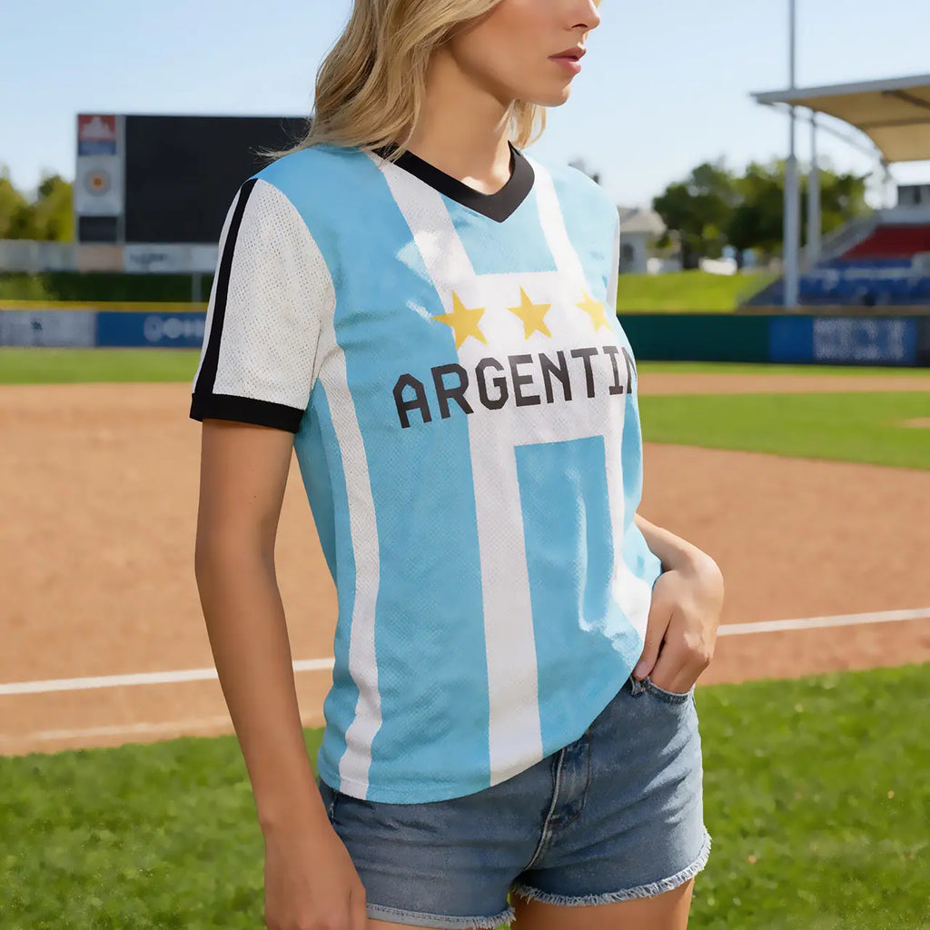 Soccer jersey, Unisex Sports Graphic Tee, Casual T Shirt for Soccer Fans